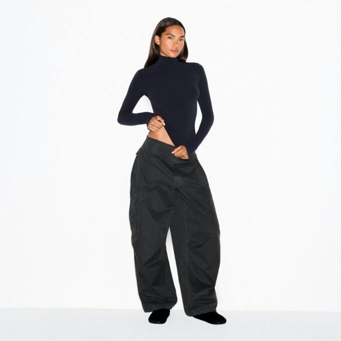 Outdoor-Cargohose aus gewebtem Material in Übergröße
