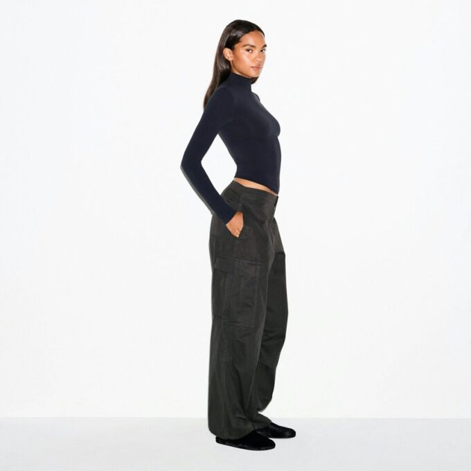 Outdoor-Cargohose aus gewebtem Material in Übergröße