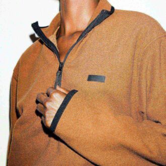 Outdoor-Fleece-Pullover mit halbem Reißverschluss