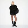 Oversize-Jacke aus Kunstpelz mit Stehkragen Oversize-Jacke aus Kunstpelz mit Stehkragen