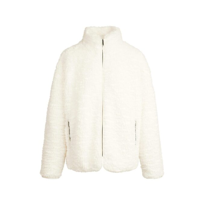 Oversize-Jacke aus Kunstpelz mit Stehkragen Oversize-Jacke aus Kunstpelz mit Stehkragen