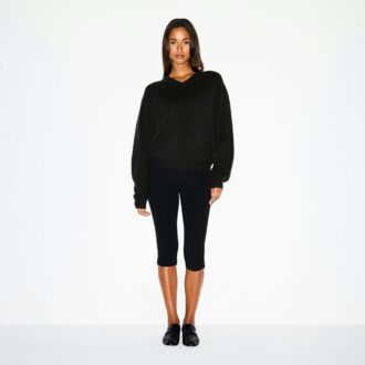 Oversize-Pullover aus Wolle und Kaschmir mit V-Ausschnitt