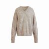 Oversize-Pullover aus Wolle und Kaschmir mit V-Ausschnitt Oversize-Pullover aus Wolle und Kaschmir mit V-Ausschnitt