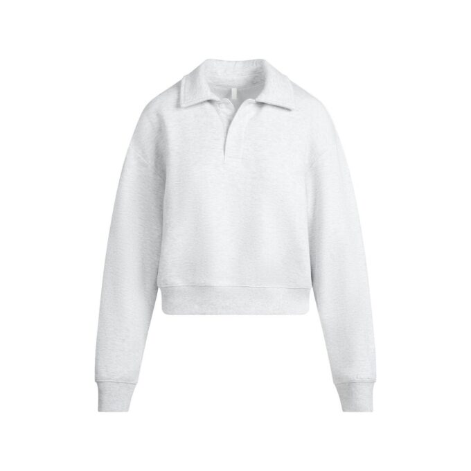 Poloshirt aus Baumwollfleece Poloshirt aus Baumwollfleece