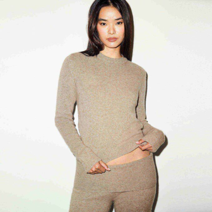 Pullover aus Wolle und Kaschmir mit Rundhalsausschnitt Pullover aus Wolle und Kaschmir mit Rundhalsausschnitt