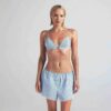 Schlafshorts aus Baumwollpopeline Schlafshorts aus Baumwollpopeline