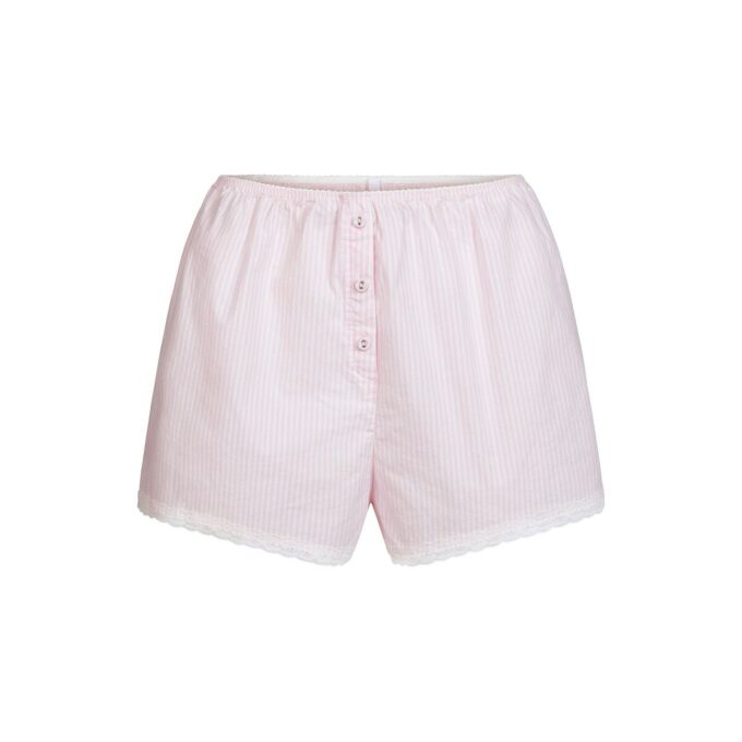 Schlafshorts aus Baumwollpopeline Schlafshorts aus Baumwollpopeline