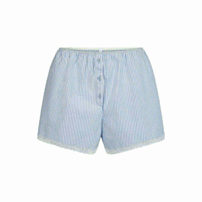 Schlafshorts aus Baumwollpopeline Schlafshorts aus Baumwollpopeline