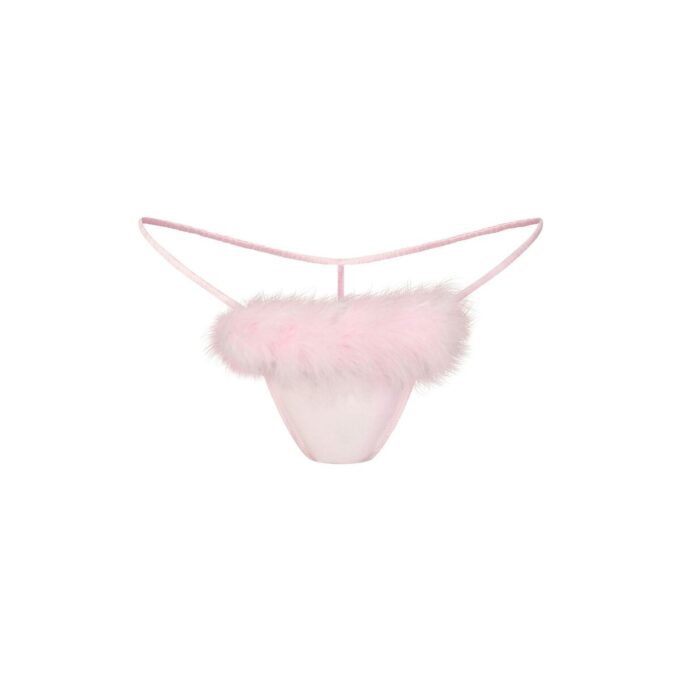 Schmetterlings-Tanga mit Seidenfederbesatz Schmetterlings-Tanga mit Seidenfederbesatz
