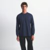 SCHWERES BAUMWOLL-HERREN-Langarmshirt mit lockerer Passform SCHWERES BAUMWOLL-HERREN-Langarmshirt mit lockerer Passform