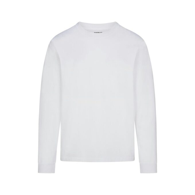 SCHWERES BAUMWOLL-HERREN-Langarmshirt mit lockerer Passform SCHWERES BAUMWOLL-HERREN-Langarmshirt mit lockerer Passform