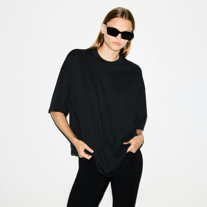 SCHWERES BAUMWOLL-OVERSIZE-T-SHIRT