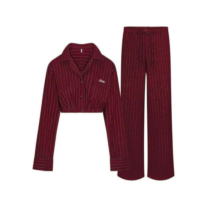 SCHWERES FLANELL-SCHLAFSET (KURZ)