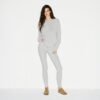 SCHWERES WAFFEL-OVERSIZE-RUNDHALS-SHIRT SCHWERES WAFFEL-OVERSIZE-RUNDHALS-SHIRT