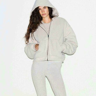 SCHWERGEWICHT FLEECE BOXY REISSVERSCHLUSS HOODIE