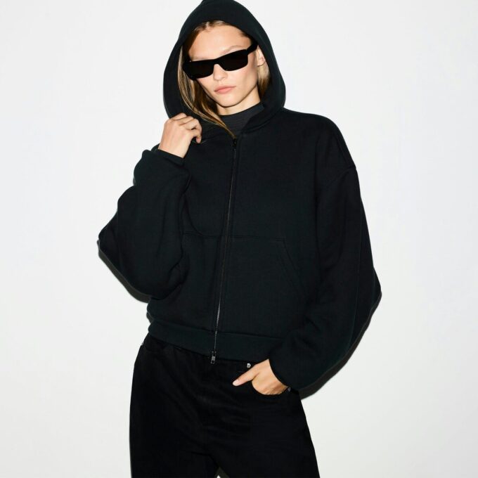 SCHWERGEWICHT FLEECE BOXY REISSVERSCHLUSS HOODIE SCHWERGEWICHT FLEECE BOXY REISSVERSCHLUSS HOODIE