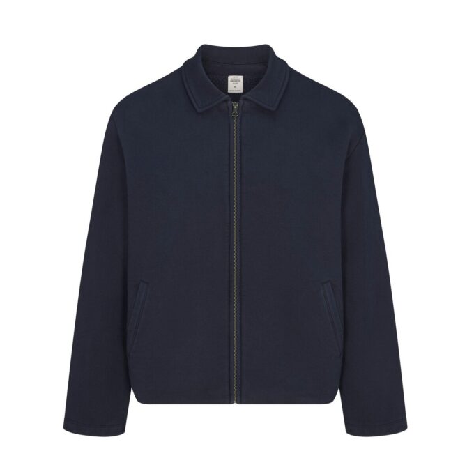 SCHWERGEWICHTIGE FLEECE-HERRENJACKE MIT SHERPA-FUTTER UND REISSVERSCHLUSS SCHWERGEWICHTIGE FLEECE-HERRENJACKE MIT SHERPA-FUTTER UND REISSVERSCHLUSS