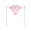 Set aus besticktem Tüll-Bralette und String Set aus besticktem Tüll-Bralette und String