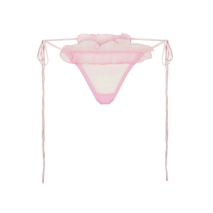 Set aus besticktem Tüll-Bralette und String Set aus besticktem Tüll-Bralette und String
