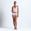 Set aus Spitzen-Dreieck-Top und Shorts – für jede Figur geeignet Set aus Spitzen-Dreieck-Top und Shorts – für jede Figur geeignet
