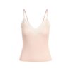 Transparentes Rippspitzen-Top Transparentes Rippspitzen-Top
