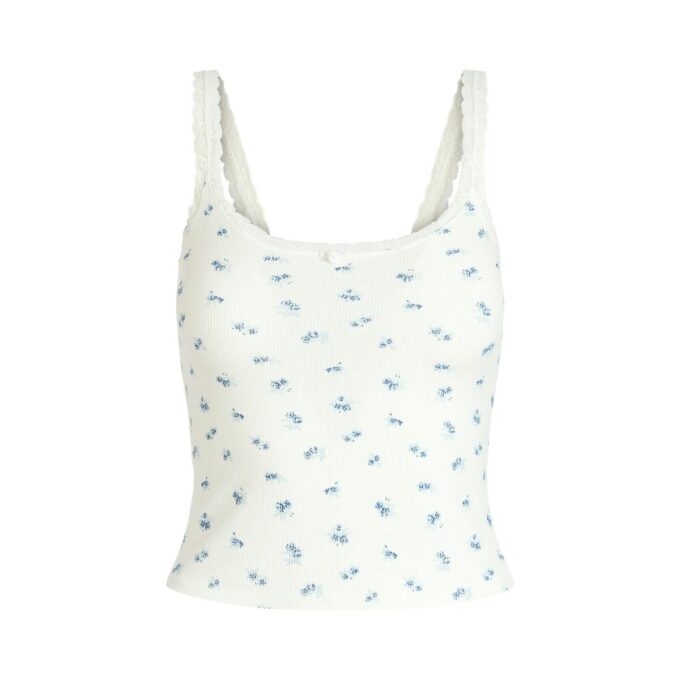 Weiches Lounge-Spitzen-Cami