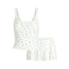 Set aus weichem Lounge-Spitzen-Cami und Shorts Set aus weichem Lounge-Spitzen-Cami und Shorts