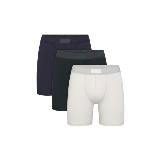 SKIMS Baumwoll-Boxershorts für Herren, 5 Zoll, 3er-Pack SKIMS Baumwoll-Boxershorts für Herren, 5 Zoll, 3er-Pack