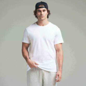 SKIMS BAUMWOLL-HERREN-KLASSISCHES T-SHIRT