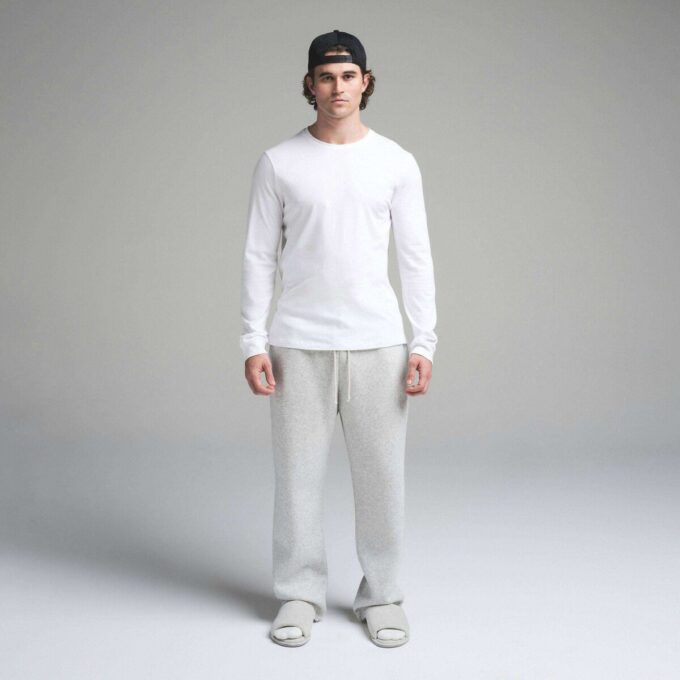 SKIMS BAUMWOLL-HERREN-LANGARM-T-SHIRT SKIMS BAUMWOLL-HERREN-LANGARM-T-SHIRT