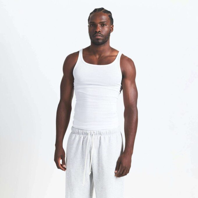 SKIMS Baumwoll-Rib-Tanktop für Herren, 3er-Pack