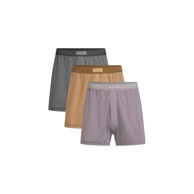 SKIMS Baumwoll-Strickboxershorts für Herren, 3er-Pack SKIMS Baumwoll-Strickboxershorts für Herren, 3er-Pack