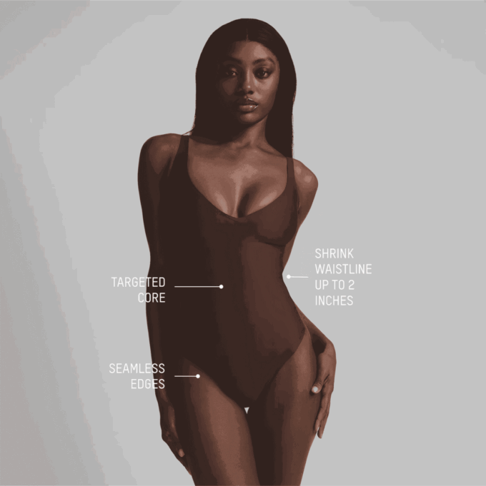 SKIMS BODY CORE SCULPT PLINGE THONG BODYSUIT SKIMS BODY CORE SCULPT PLINGE THONG BODYSUIT