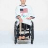 SKIMS FÜR TEAM USA BAUMWOLL-RIPPEN-PARALYMPIA-T-SHIRT-MINIKLEID SKIMS FÜR TEAM USA BAUMWOLL-RIPPEN-PARALYMPIA-T-SHIRT-MINIKLEID