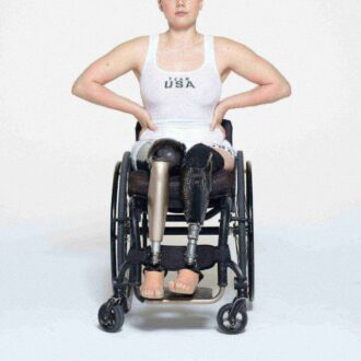 SKIMS FÜR TEAM USA BAUMWOLLRIPPEN-PARALYMPISCHES TANK