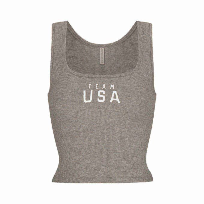 SKIMS FÜR TEAM USA COTTON RIB OLYMPIC TANK SKIMS FÜR TEAM USA COTTON RIB OLYMPIC TANK