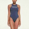 SKIMS FÜR TEAM USA OLYMPISCHER BAUMWOLLJERSEY HOCHKNOPF-BODYANZ SKIMS FÜR TEAM USA OLYMPISCHER BAUMWOLLJERSEY HOCHKNOPF-BODYANZ