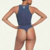 SKIMS FÜR TEAM USA OLYMPISCHER BAUMWOLLJERSEY HOCHKNOPF-BODYANZ SKIMS FÜR TEAM USA OLYMPISCHER BAUMWOLLJERSEY HOCHKNOPF-BODYANZ