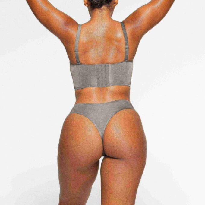 SKIMS LOGO SHINE DEMI CORSET BH SKIMS LOGO SHINE DEMI CORSET BH