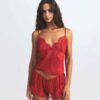 SKIMS ROMANCE SPITZEN-CAMI UND SHORT-SET