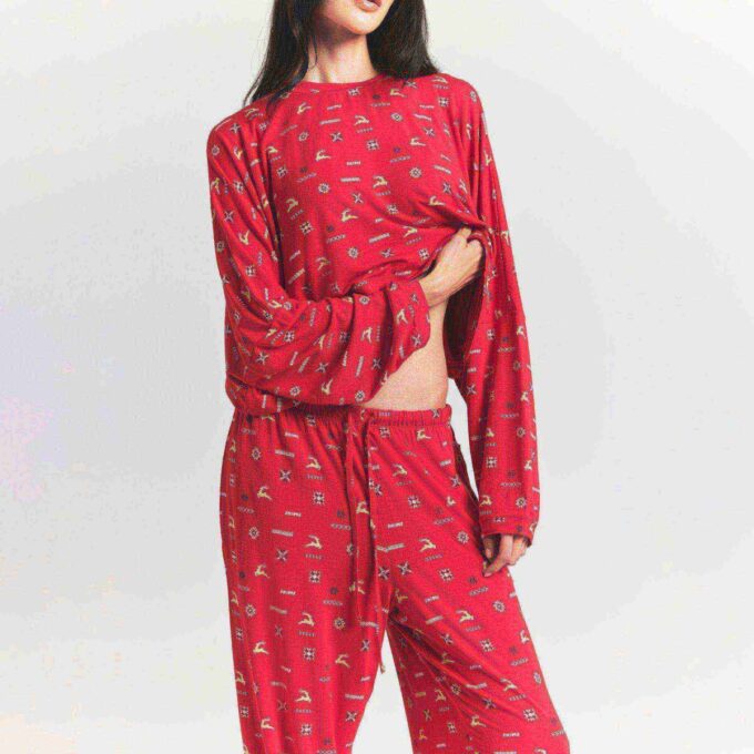 SKIMS SLEEP CROPPED LANGARM- UND HOSENSET SKIMS SLEEP CROPPED LANGARM- UND HOSENSET