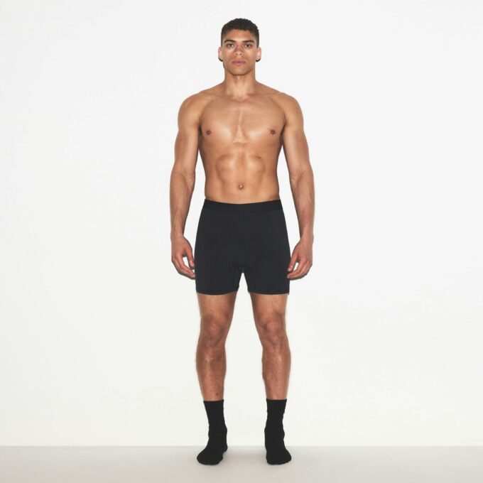SKIMS STRETCH Herren-Strickboxershorts, 3er-Pack SKIMS STRETCH Herren-Strickboxershorts, 3er-Pack