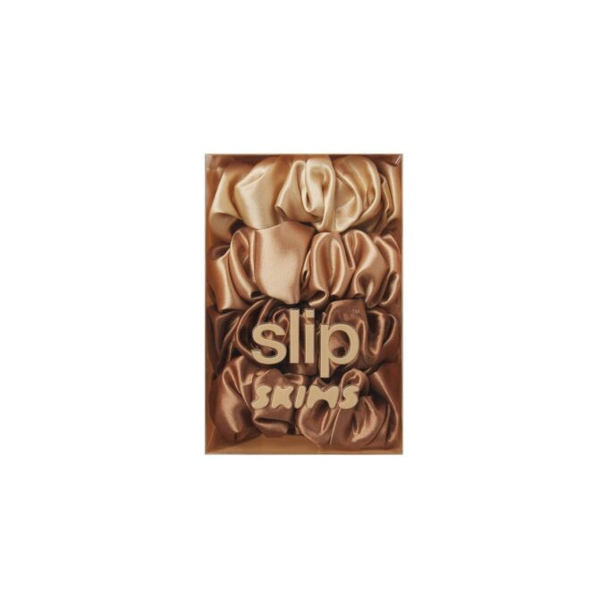 SLIP X SKIMS PURE SILK GROSSE SCRUNCHIES 4ER-PACK SLIP X SKIMS PURE SILK GROSSE SCRUNCHIES 4ER-PACK