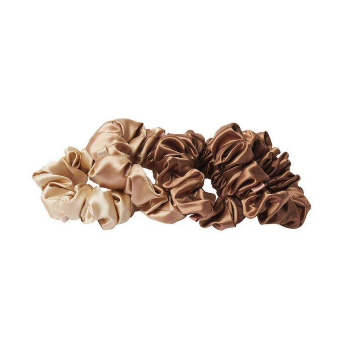 SLIP X SKIMS PURE SILK GROSSE SCRUNCHIES 4ER-PACK SLIP X SKIMS PURE SILK GROSSE SCRUNCHIES 4ER-PACK