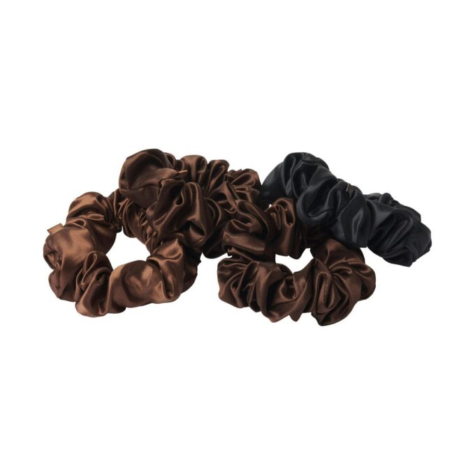 SLIP X SKIMS PURE SILK GROSSE SCRUNCHIES 4ER-PACK SLIP X SKIMS PURE SILK GROSSE SCRUNCHIES 4ER-PACK