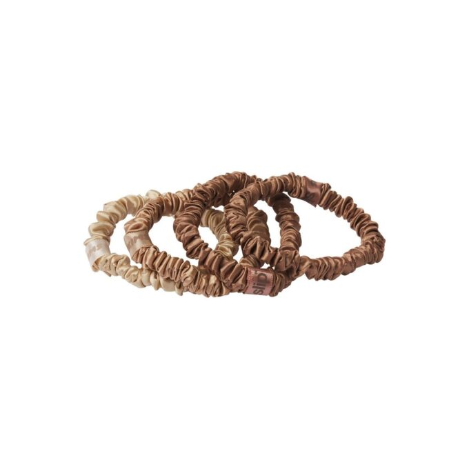 SLIP X SKIMS PURE SILK SKINNY SCRUNCHIES 4ER-PACK SLIP X SKIMS PURE SILK SKINNY SCRUNCHIES 4ER-PACK