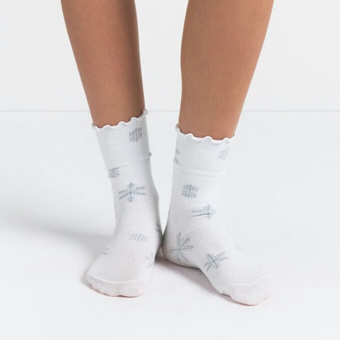 Socken mit Salatrand