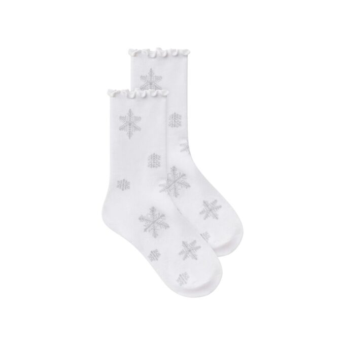 Socken mit Salatrand