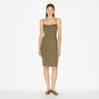 SOFT LOUNGE MIDI SLIP KLEID