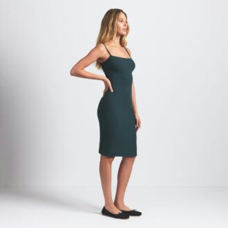 SOFT LOUNGE MIDI SLIP KLEID